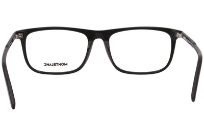 Mont Blanc MB0012O 005 Black Rectangle 56-18-145mm Full Rim Men 4