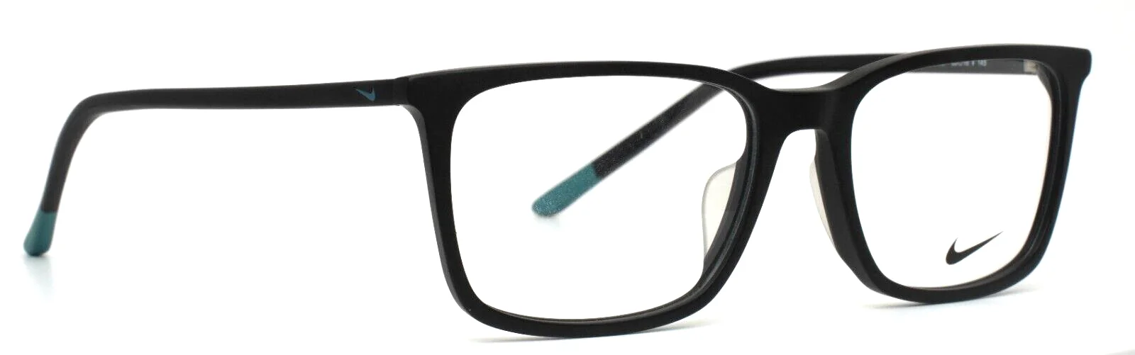 NIKE 7254 006 Matte Black Mens Square Full Rim Eyeglasses 56-18-145 B:39 3