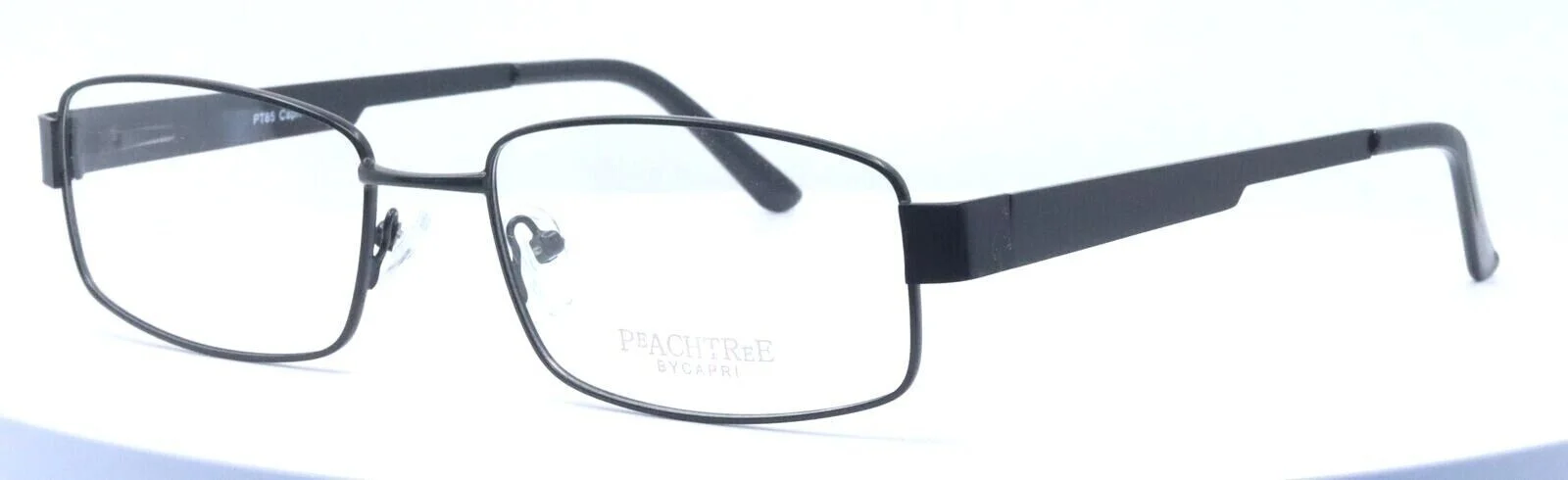 PEACHTREE PT85 Capri Black Rectangular Mens Full Rim Eyeglasses 56-18-150