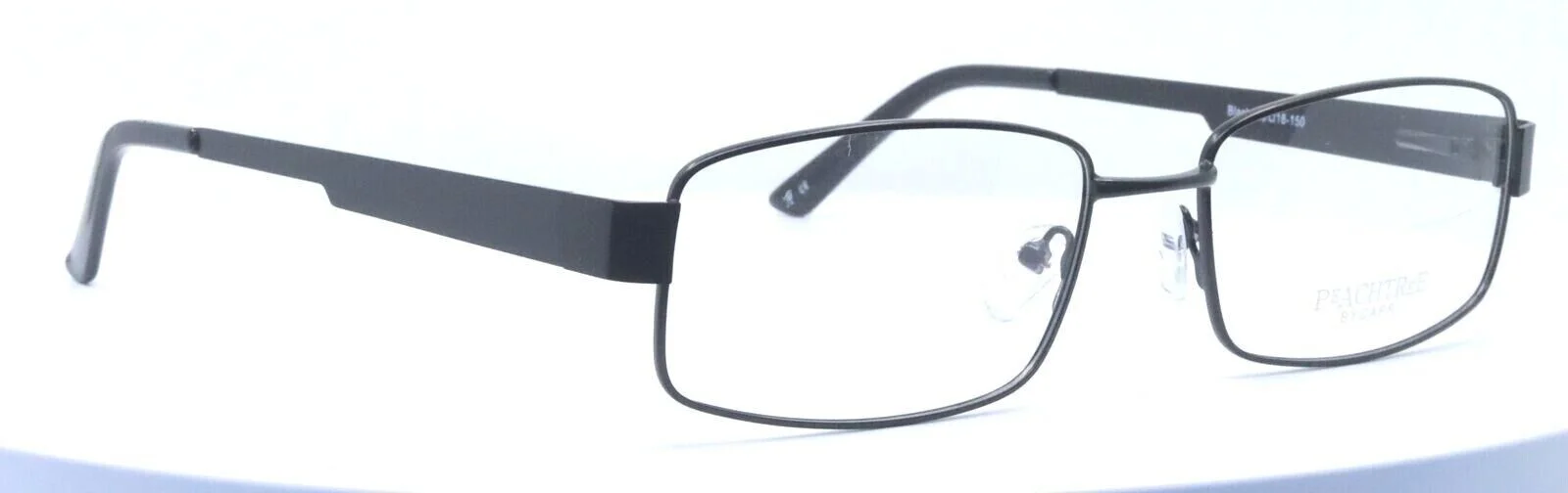 PEACHTREE PT85 Capri Black Rectangular Mens Full Rim Eyeglasses 56-18-150 3